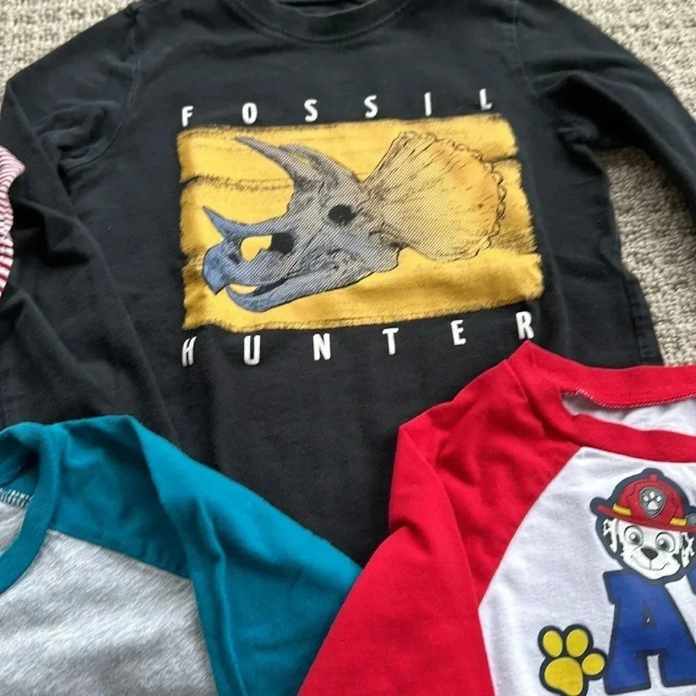Lot of little boys long sleeve tees -6 pieces 3/4 year old Gymboree and more